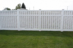 Vinyl Semi Privacy Fence 11
