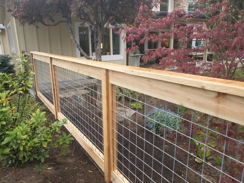 Wood And Metal Fence